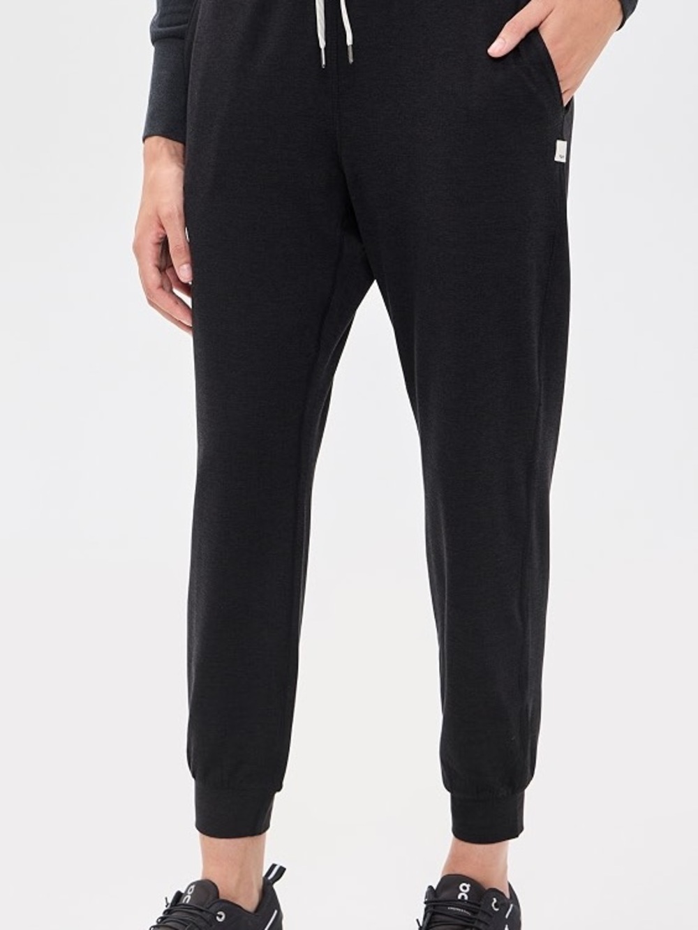 Vuori Black Men's Joggers with Drawstring Waist